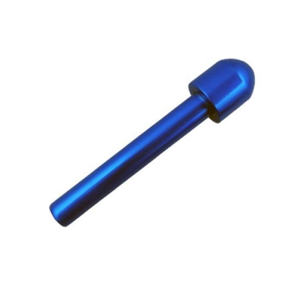 Wide end alloy mushroom snorter Blue
