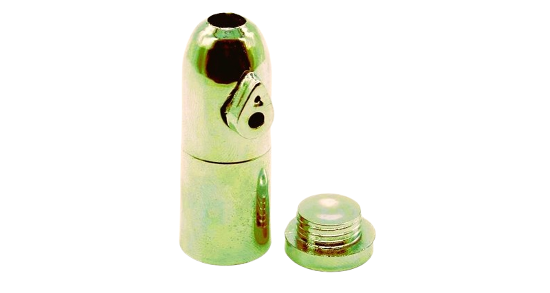 bottom loading snuff bullet snorter gold (for snuff)