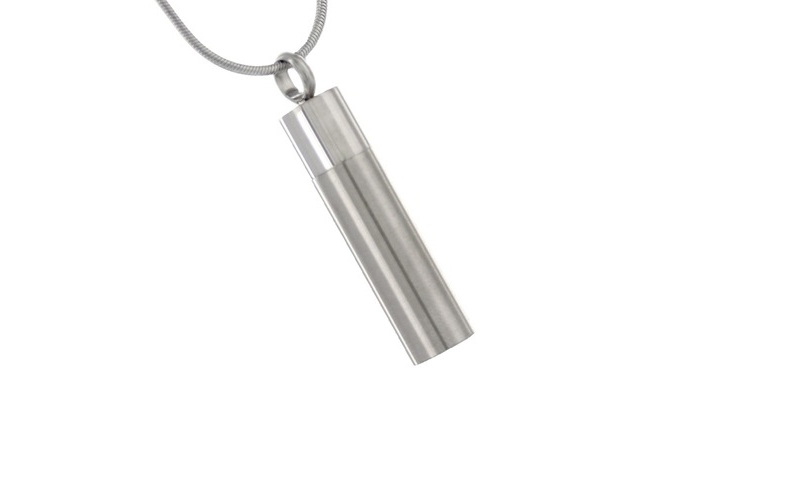 Secret inconspicuous pill box hiding stash Large Cylinder pendant  