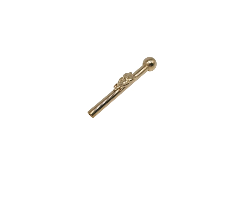 luxury sniffer with owl, gold coloured
