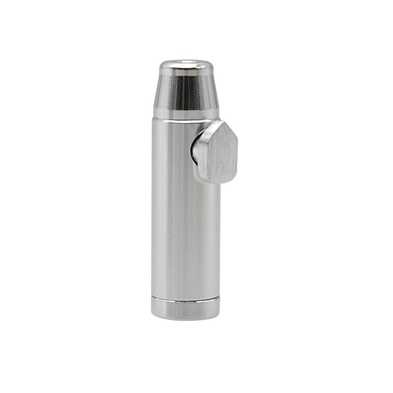 silver basic metal bullet rocket snorter  