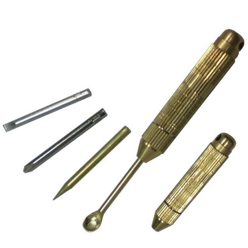 Small snuff snorter keyring tool kit with spoon