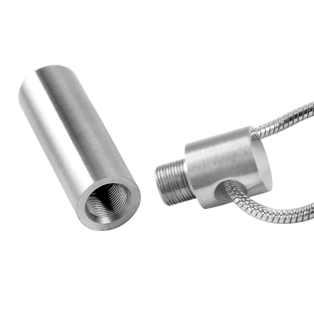 Secret inconspicuous pill box hiding stash Cylinder pendant  