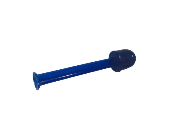 Sniffer snorter tube blue acrylic plastic mus