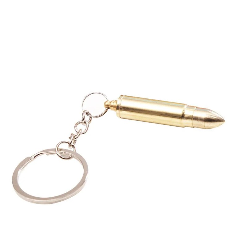 Bullet with secret spoon, keyring
