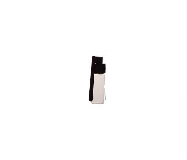 Large clear glass bottle with side spoon Blac
