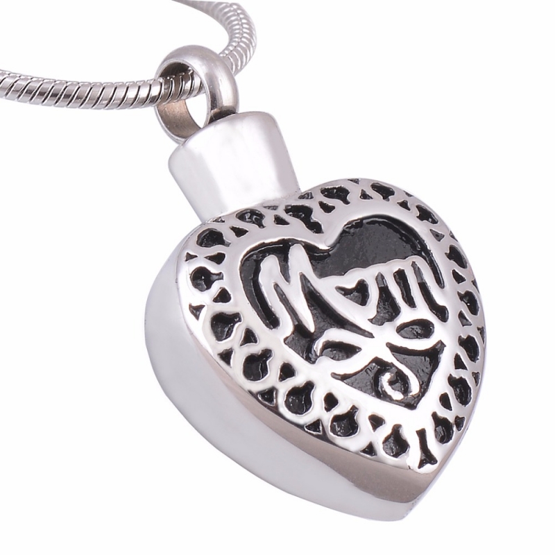 ashes jewellery stainless steel mum mom heart
