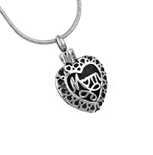 Ashes Jewellery stainless steel Mum Mom Heart