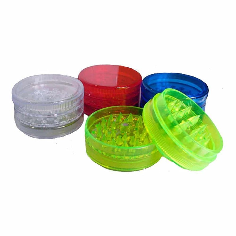 Magnetic Plastic 3 part herb grinder with sta