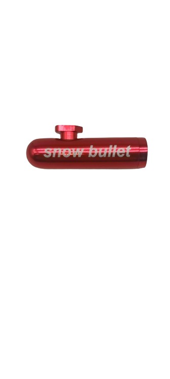 Snow Bullet metal rocket snuff snorter dispen