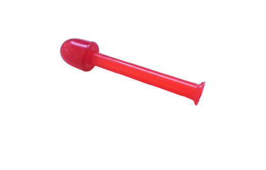 sniffer snorter tube blue acrylic plastic mus