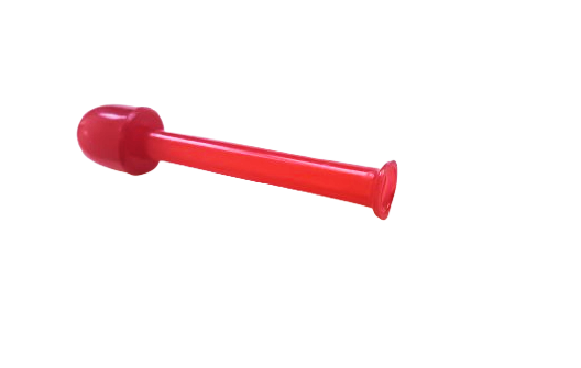 Sniffer snorter tube blue acrylic plastic mus