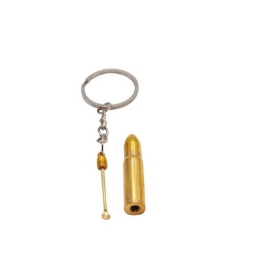 bullet with secret spoon, keyring