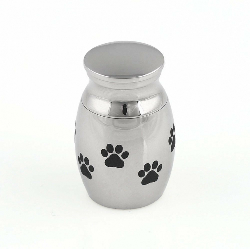 ashes jewellery stainless steel medium paws mini urn pet cat dog memorial