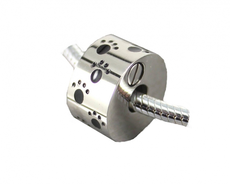 ashes jewellery stainless steel  circular paw print charm pet cat dog memorial urn