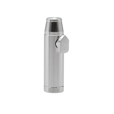 silver basic metal bullet rocket snorter  