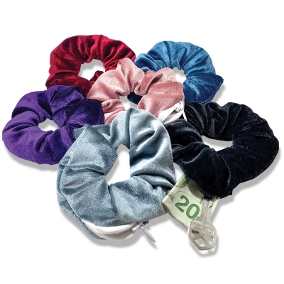 secret stash scrunchie hair band